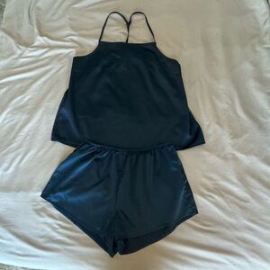 Navy Stars Above Shorts and Tank Sleep Set